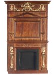 (image for) Figurehead Fireplace Handpainted Accents - Walnut