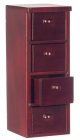 (image for) 4 Drawer File Cabinet - Mahogany