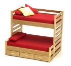 (image for) Oak Trundle bed