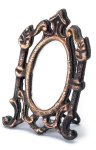 (image for) Table Top Bronze Ornate Victorian Picture Frame Empty