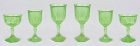 (image for) Cut Stemware-Green 6pc