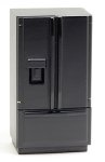 (image for) Modern Refrigerator w/ Freezer on Bottom - Black