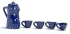 (image for) Blue Enamelware Coffee Set 5pc