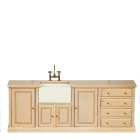 (image for) Kitchen Sink w/ Cabinet - White Wash & Wood