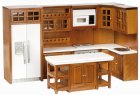 (image for) Modern Kitchen Set - Walnut - 8pc