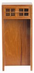 (image for) Modern Refrigerator Cabinet - Walnut