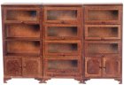 (image for) Lawyers Bookcase Set - Walnut - 3pc