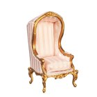 (image for) 1/2in Scale Hooded Armchair Gold B