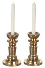 (image for) Candlestick Set 2pc Brass Non-Electric