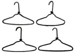 (image for) Black Wire Coat Hangers 4pc