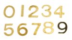 (image for) Brass House Numbers 0-9