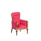 (image for) French Armchair - Walnut - Hot Pink