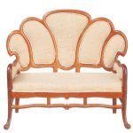 (image for) Art Nouveau Settee - Walnut