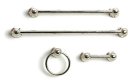 (image for) Chrome Towel Rack Set 4pc