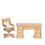 (image for) Oak Desk & Chair Set