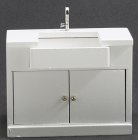 (image for) Modern Kitchen Sink Cabinet - White