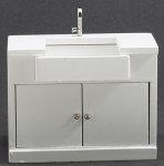 (image for) Modern Kitchen Sink Cabinet - White