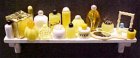 (image for) Long Shelf w/ Yellow & White Cosmetics