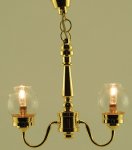 (image for) 2 Arm Fluted Chandelier 12v