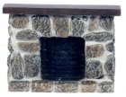 (image for) Gray Fieldstone Fireplace