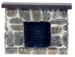 (image for) Gray Fieldstone Fireplace