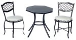 (image for) Black Table & Chair Set - 3pc