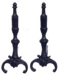 (image for) Period Andirons - 1pr - Black