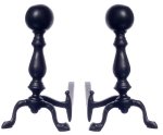 (image for) Woodfield Andirons 1pr - Black