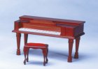 (image for) Spinet Piano - Mahogany