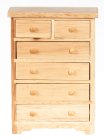 (image for) Oak Chest of Drawers w/ 6 Drawers