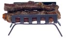 (image for) Metal Fireplace Grate Log Holder w/ Logs