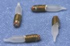 (image for) 16v Round Frosted Flame Tip Screw Base Bulb 4pc