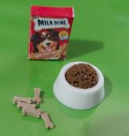 (image for) Box of Milkbones Dog Biscuits - Food Bowl & Loose Bones