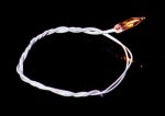 (image for) 12v Flame Tip GOR Bulbs w/ 8" White Lead