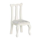 (image for) Queen Anne Upholstered Side Chair - White