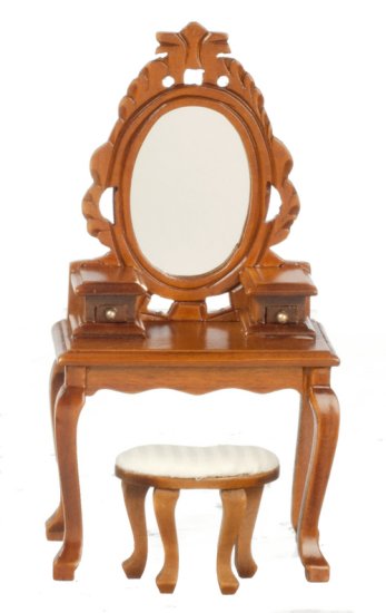 (image for) Vanity w/ Stool - Walnut