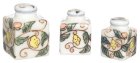 (image for) 3pc Hand Painted Square Canister Set