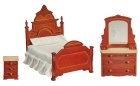 (image for) Victorian Bedroom Set 3pc - Walnut