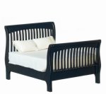 (image for) Slat Double Bed - Black