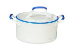 (image for) Large Handled Stock Pot - White