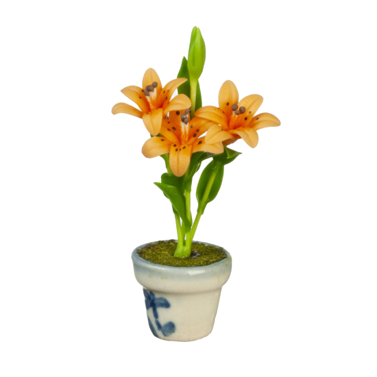 (image for) Peach Potted Lillies