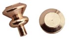 (image for) Round Door Knobs 6pc Gold Plated