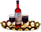 (image for) Red Wine 2 Glasses & Tray