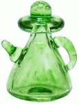 (image for) 1/2in Scale Green Glass Teapot