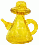 (image for) 1/2in Scale Yellow Glass Teapot