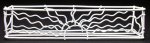 (image for) White Wrought Iron Sunrise Window Box