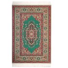 (image for) Fringed Turkish Carpet - Large - Green & Red