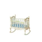 (image for) 1/2in Scale Baby Cradle - White