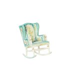 (image for) 1/2in Scale Upholstered Rocking Chair - White