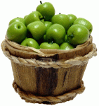 (image for) Bushel Basket of Green Apples